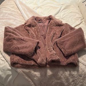 Super Soft Fur Cropped Jacket